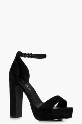 Wide Width Platform Two Part Heels