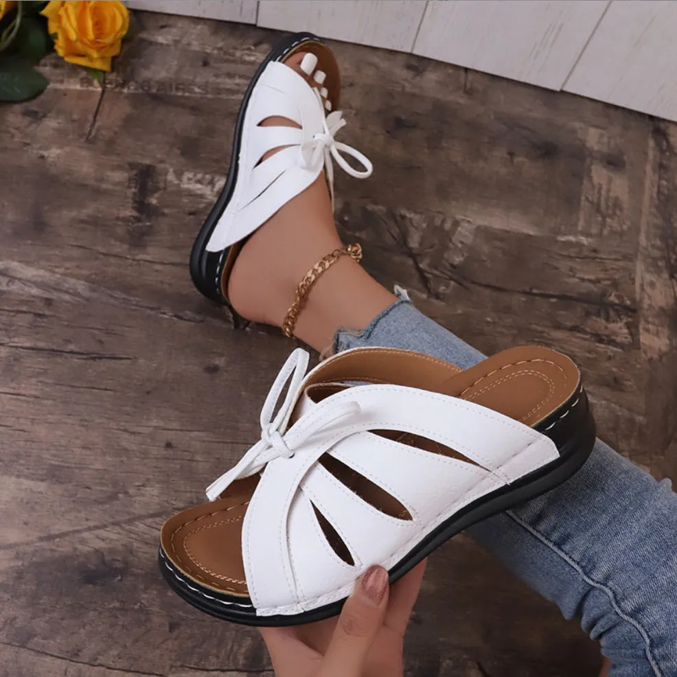 Platform Wedges for Women with Lace-up design