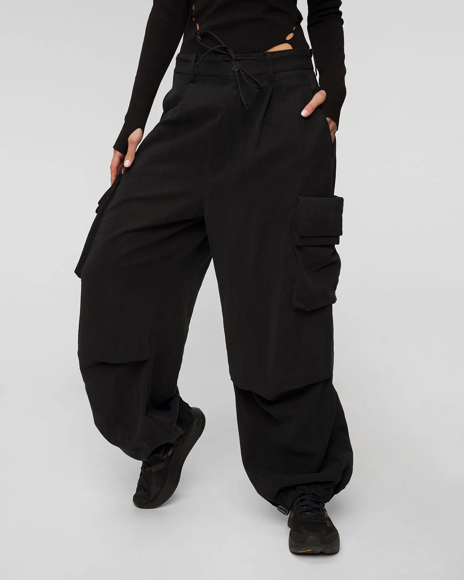 Women's black cargo trousers Y-3 il2063-black