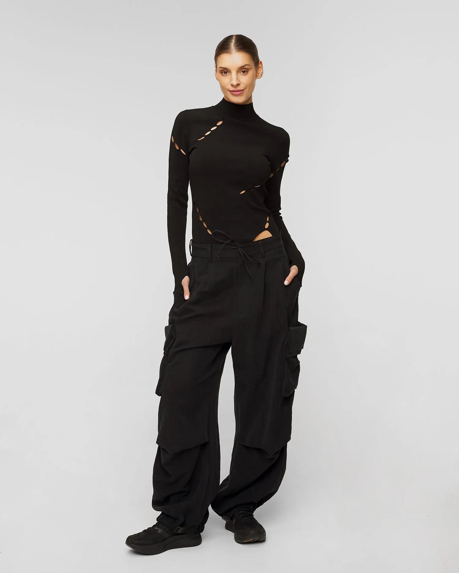 Women's black cargo trousers Y-3 il2063-black