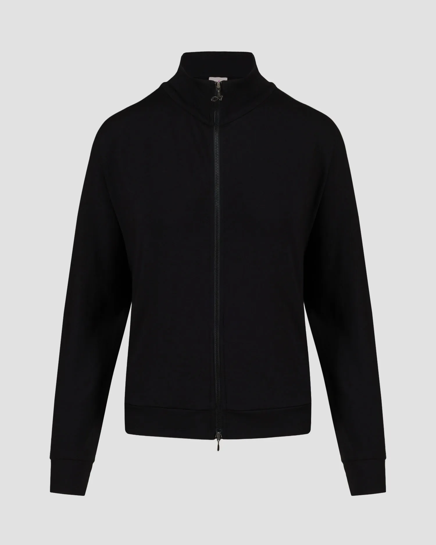 Women's black zip-up sweatshirt Deha D12632-10009