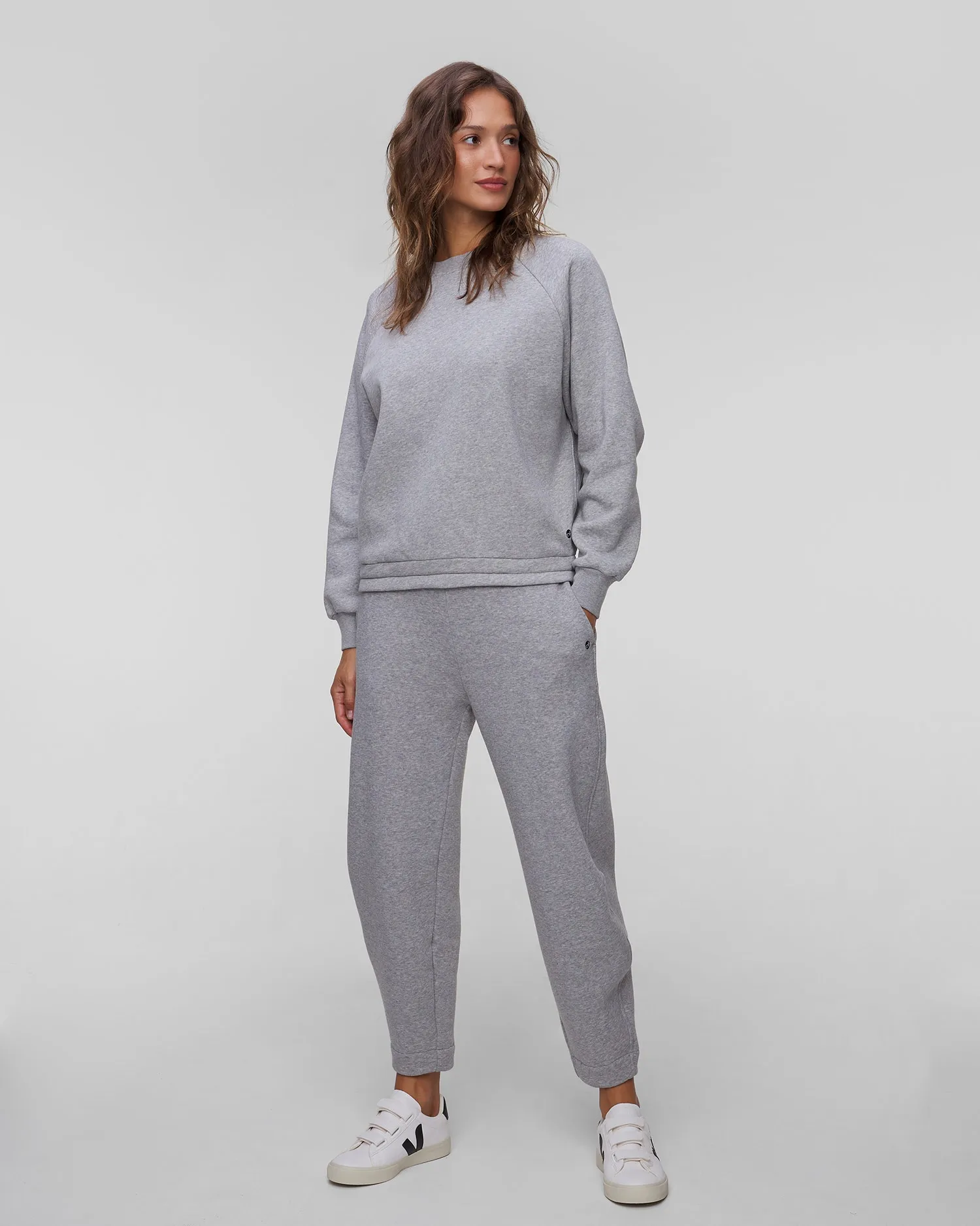 Women's grey sweatshirt Deha D12602-43800