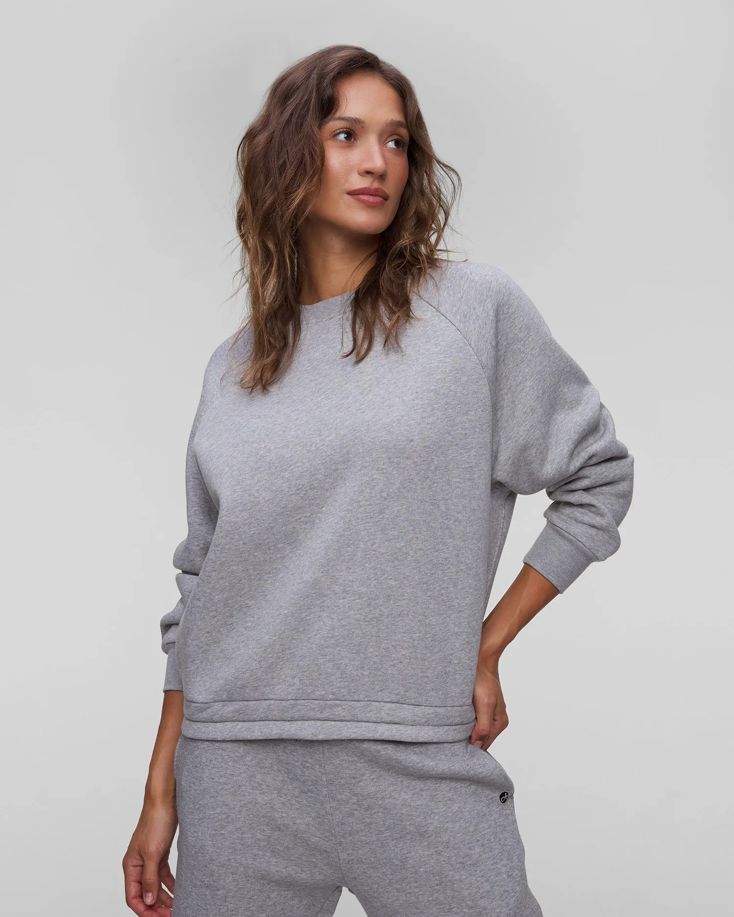 Women's grey sweatshirt Deha D12602-43800