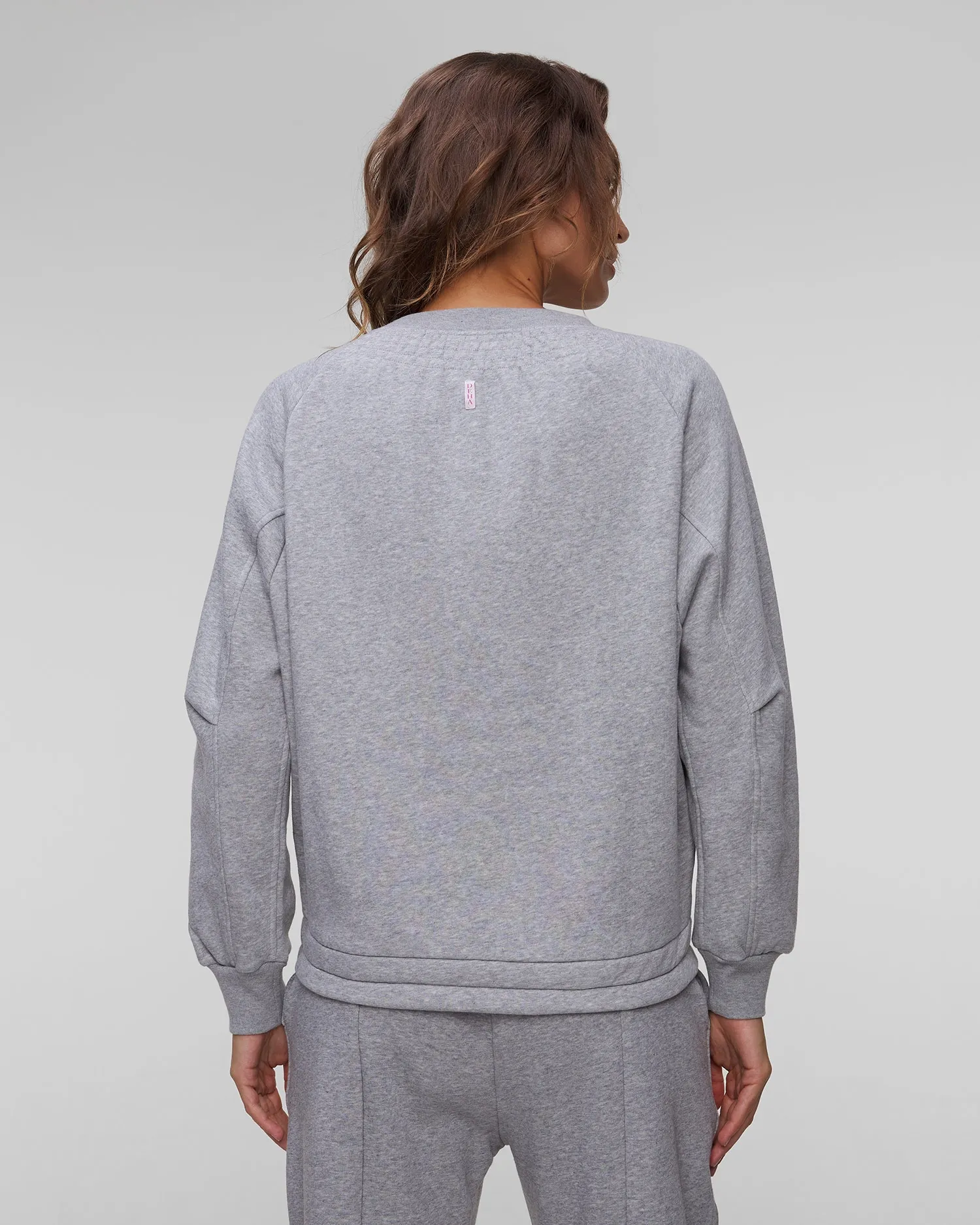 Women's grey sweatshirt Deha D12602-43800