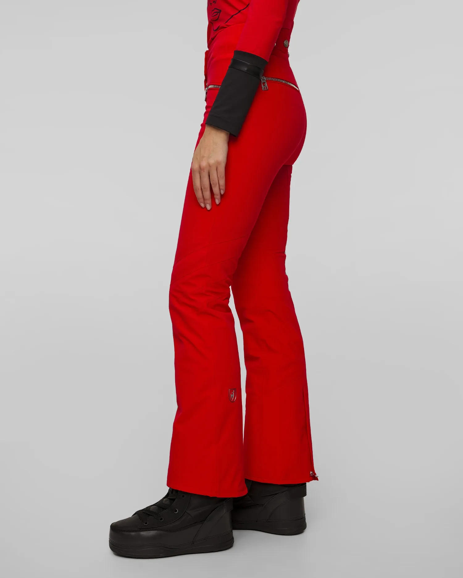 Women's red ski trousers Toni Sailer Alla 342206-457