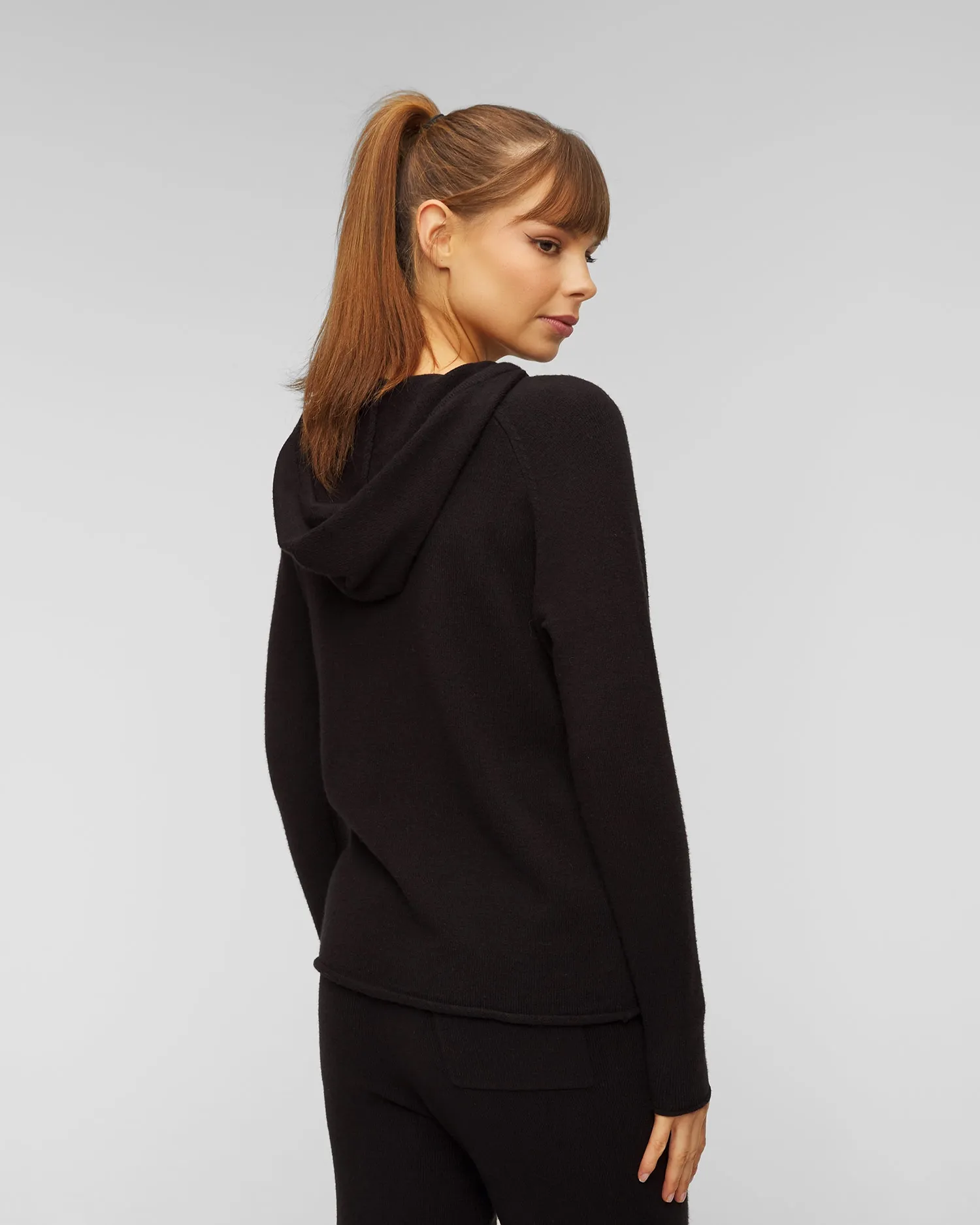 Women's sweater with a hood Deha a00710-10009