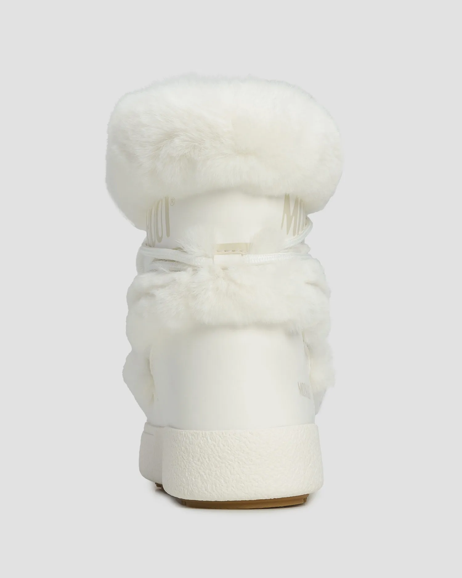 Women's white faux fur snow boots Moon Boot Ltrack Faux Fur Wp New 80D2450130-a001