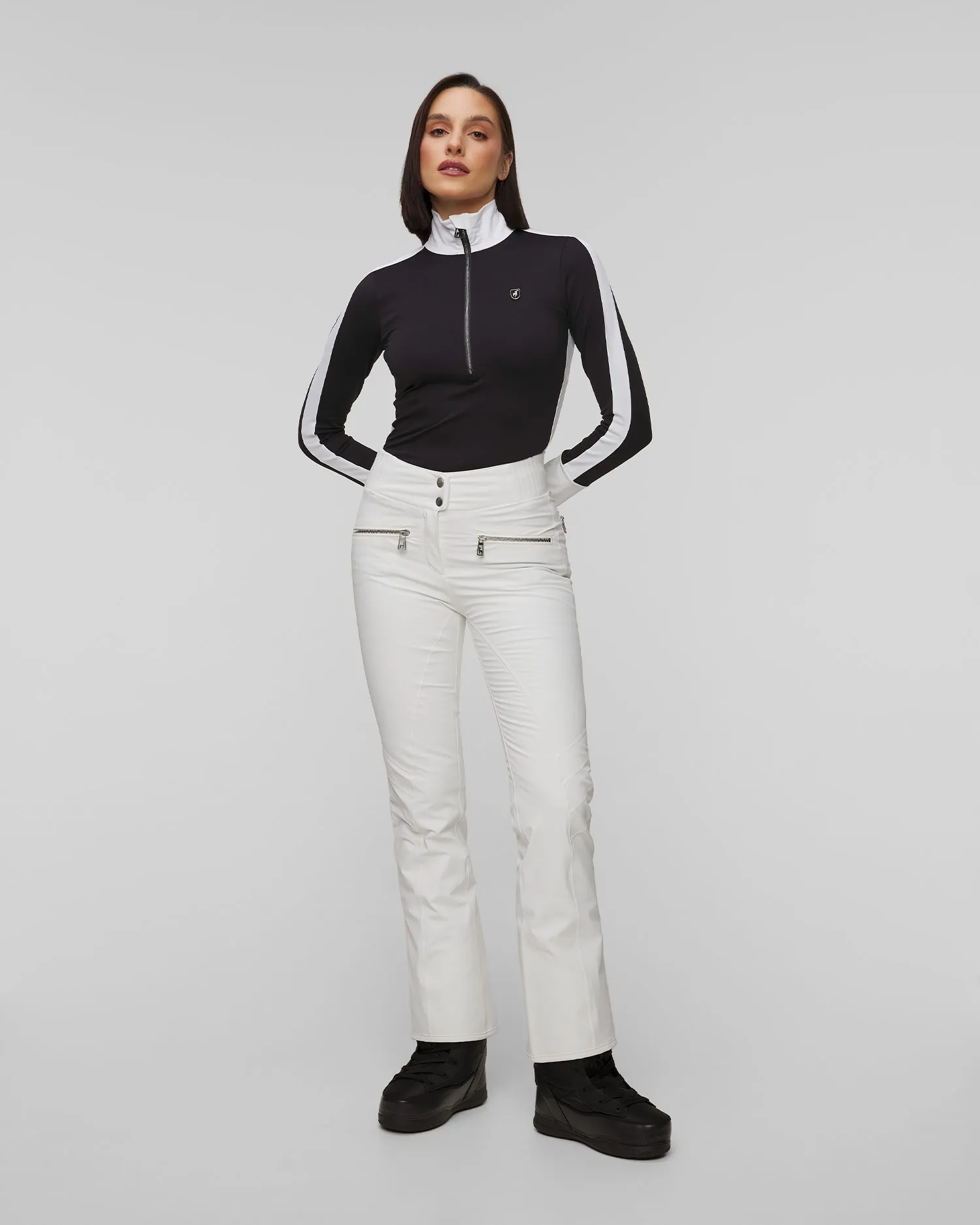 Women's white ski trousers Toni Sailer Alla 342206-201