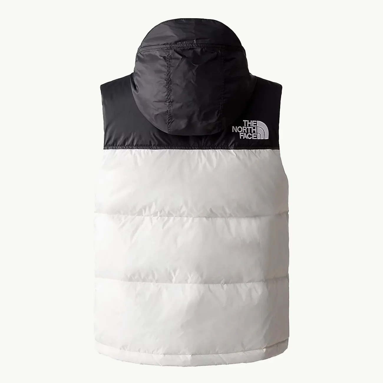 Women's 96 Retro Nuptse Vest - Gardenia White/TNF Black