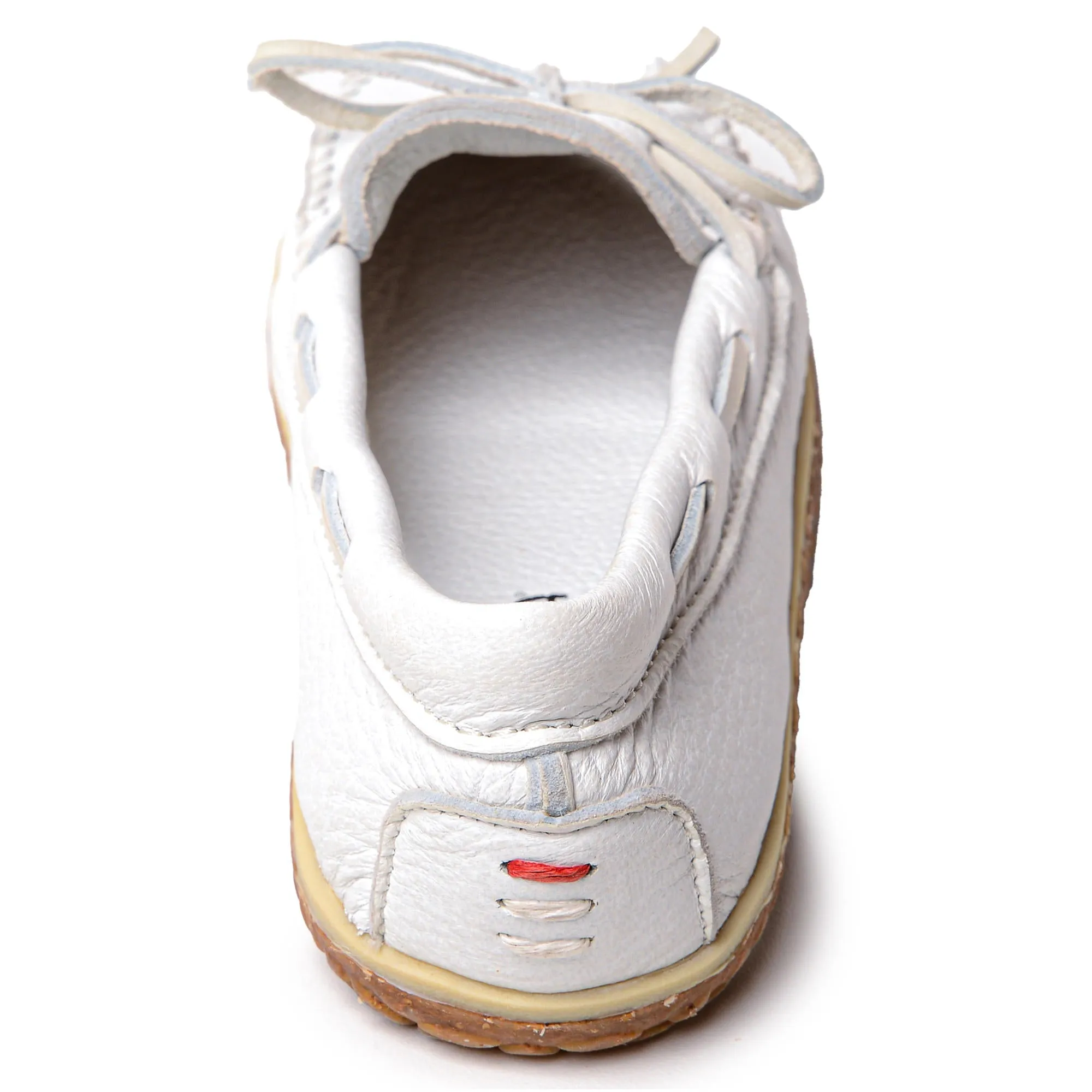  Women's Deerskin Tread Moccasin in White  