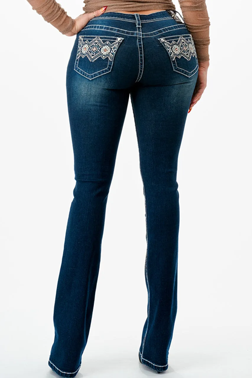 WOMEN'S GRACE IN LA AZTEC 401 JEANS