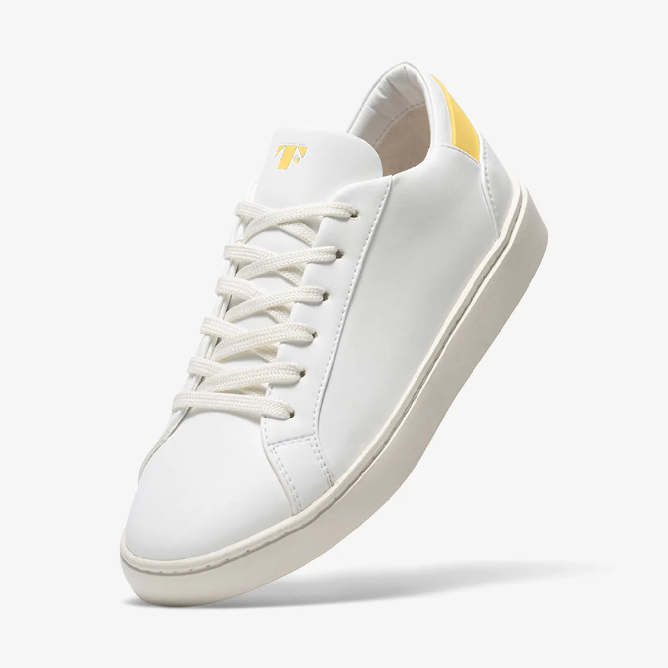 Women's Lace Up | White-Starstruck Yellow