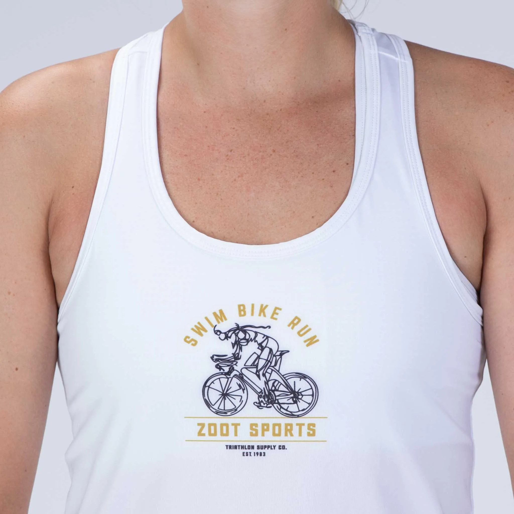 Women's Ltd Run Singlet - Tri Girl