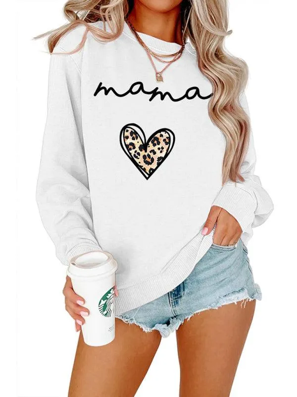 Women's Motherhood Print Sweatshirt