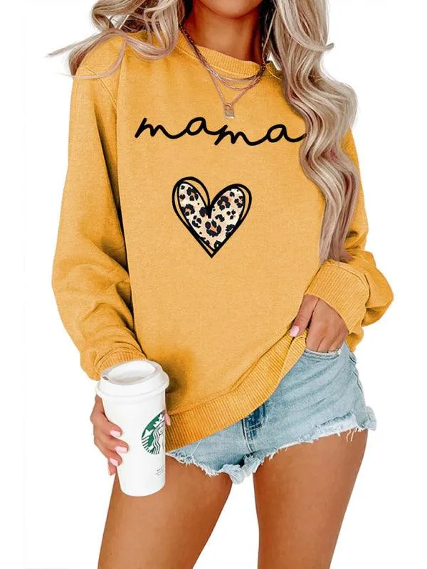 Women's Motherhood Print Sweatshirt