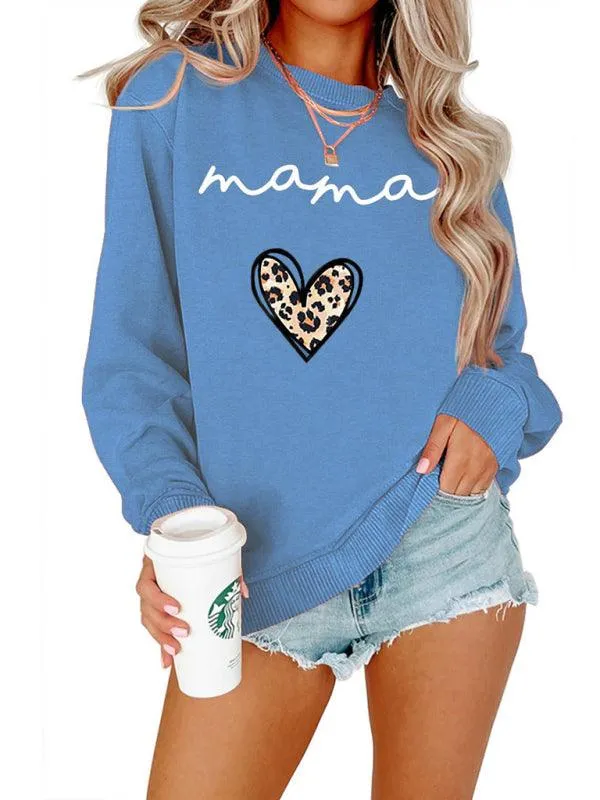 Women's Motherhood Print Sweatshirt