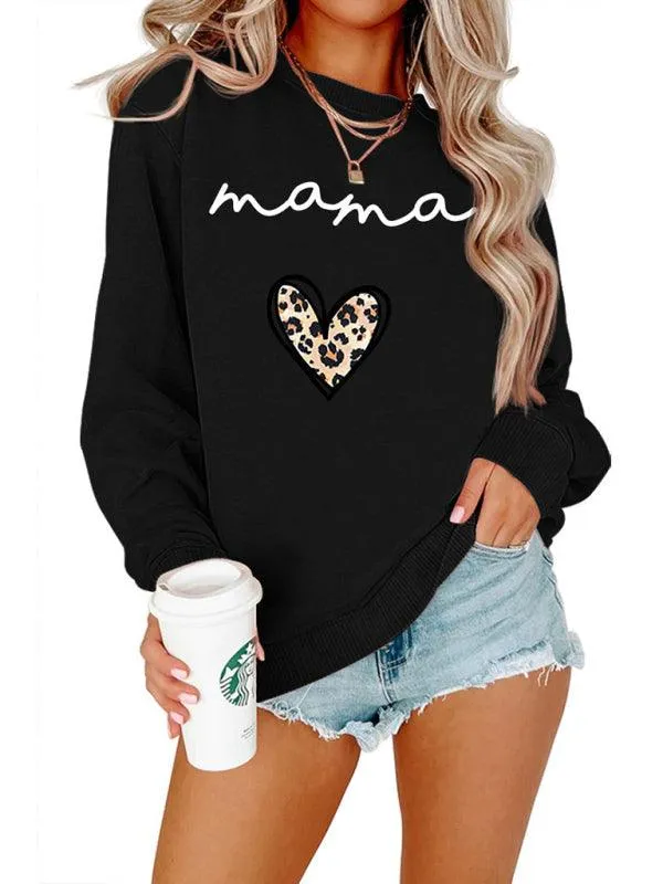 Women's Motherhood Print Sweatshirt