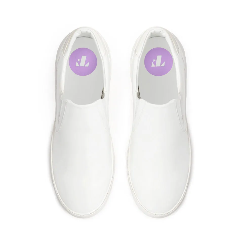 Women's Slip On | White-Psychic Wave