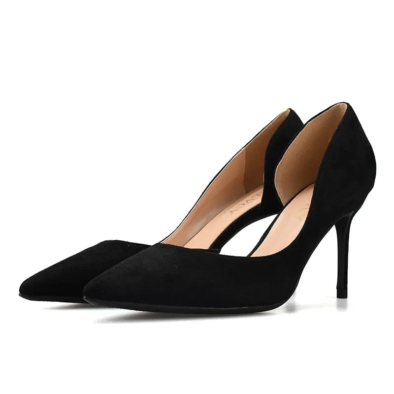 Spring Women's Leather High Heel Pumps