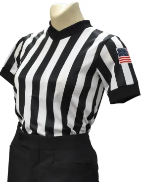 Women's Sublimated 1 Basketball Officials Shirt W/Flag