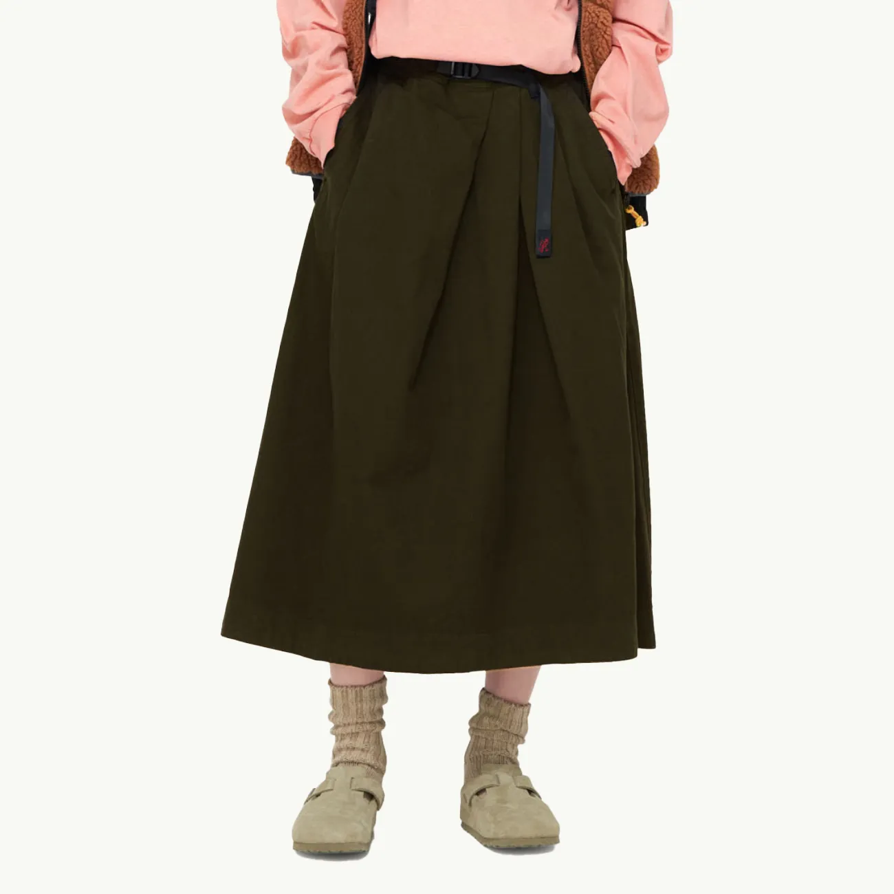 Women's Talecut Skirt - Dusky Olive