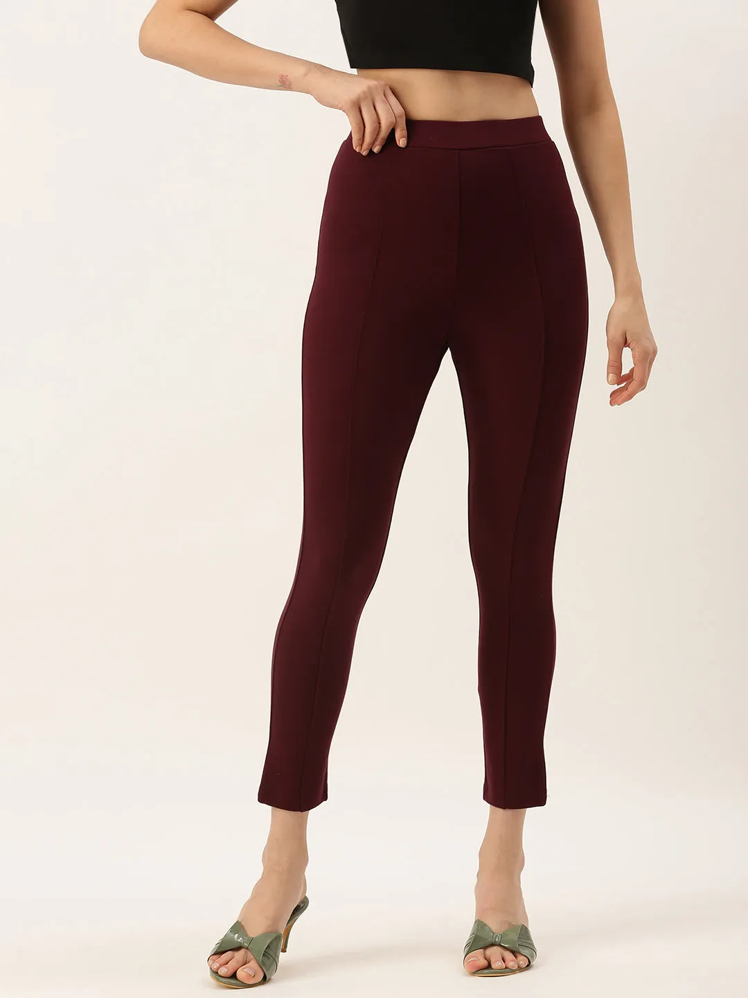 Women's Treggings Wine