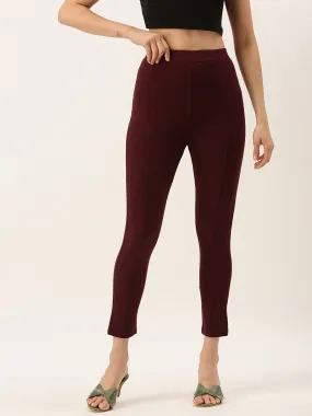 Women's Treggings Wine