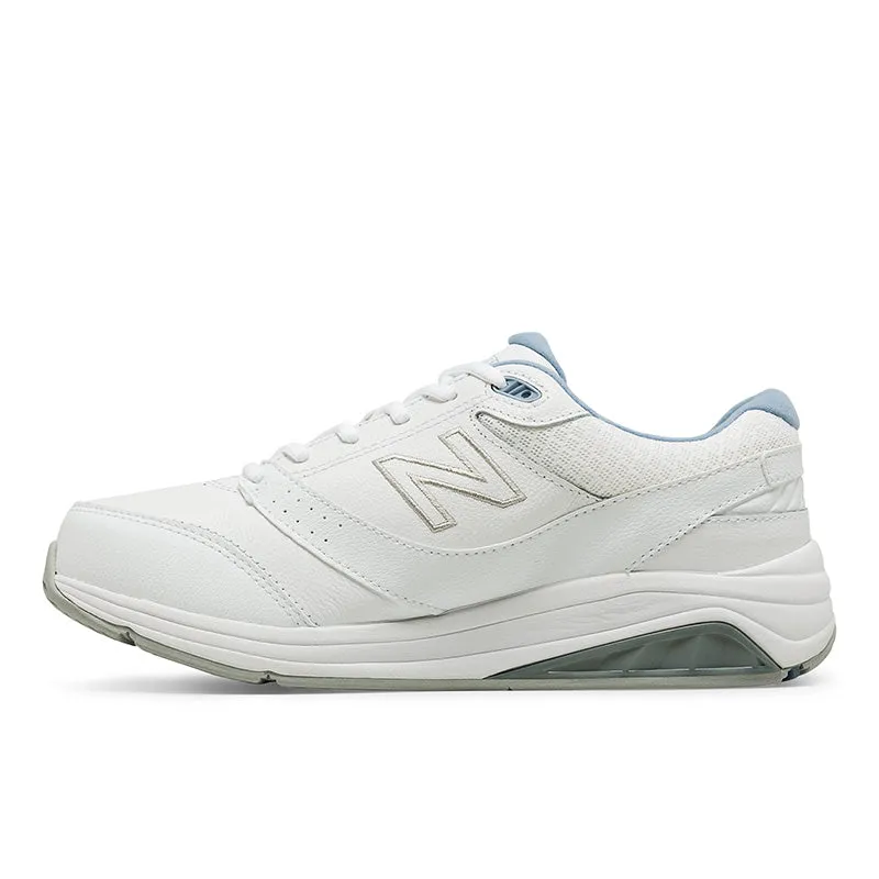  Women's Walking 928 White and Blue Lace Up V3  