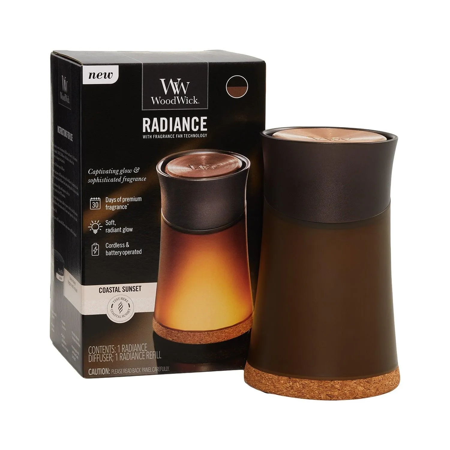 WoodWick Radiance Diffuser Scent Starter Kit Set Coastal Sunset