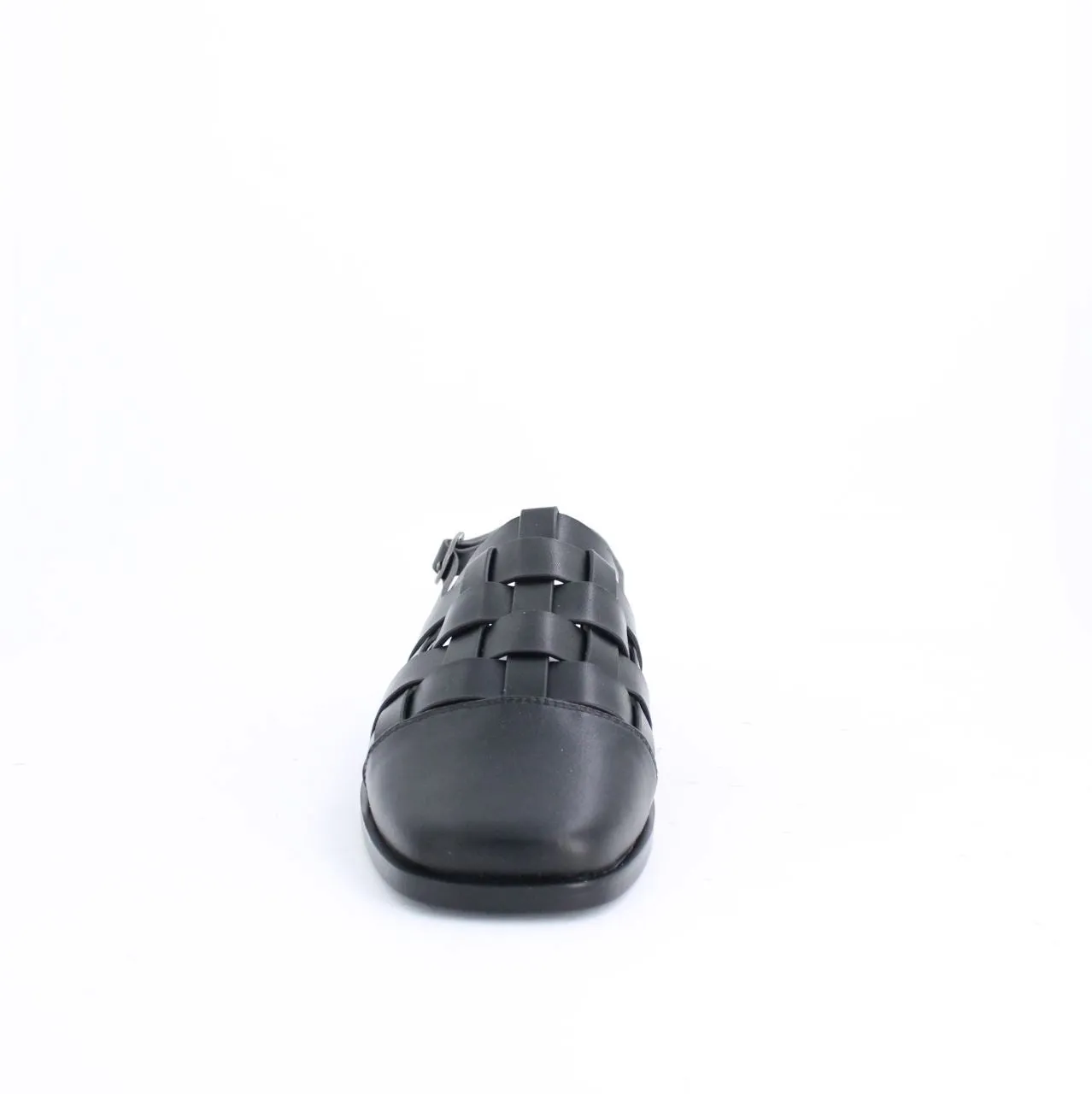 WYNNE FLAT MULES - BLACK