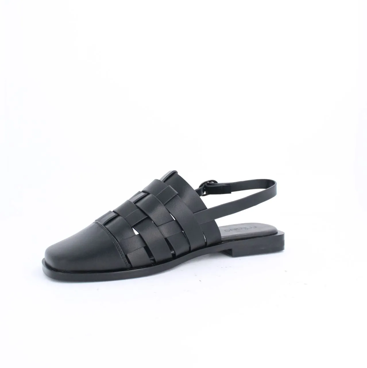 WYNNE FLAT MULES - BLACK