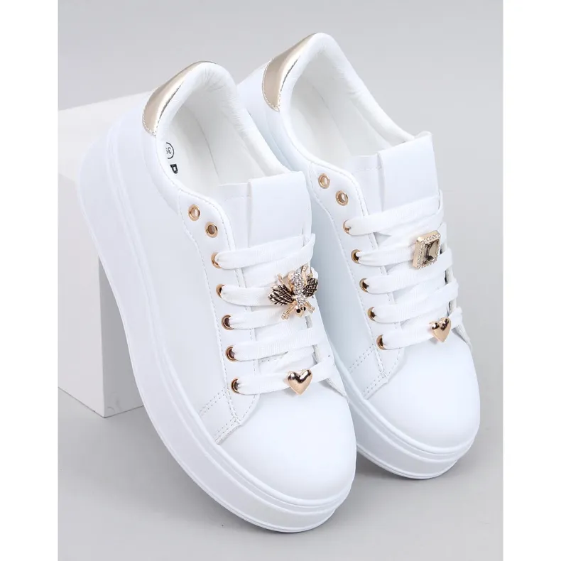 Yared WHITE/GOLD Platform Sneakers