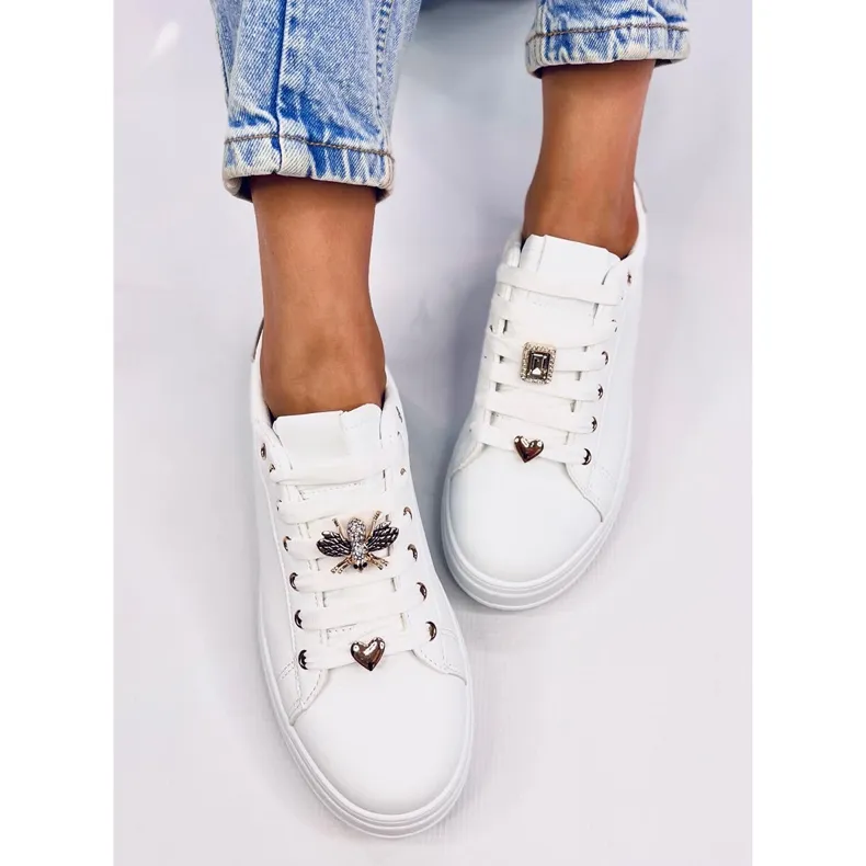 Yared WHITE/GOLD Platform Sneakers