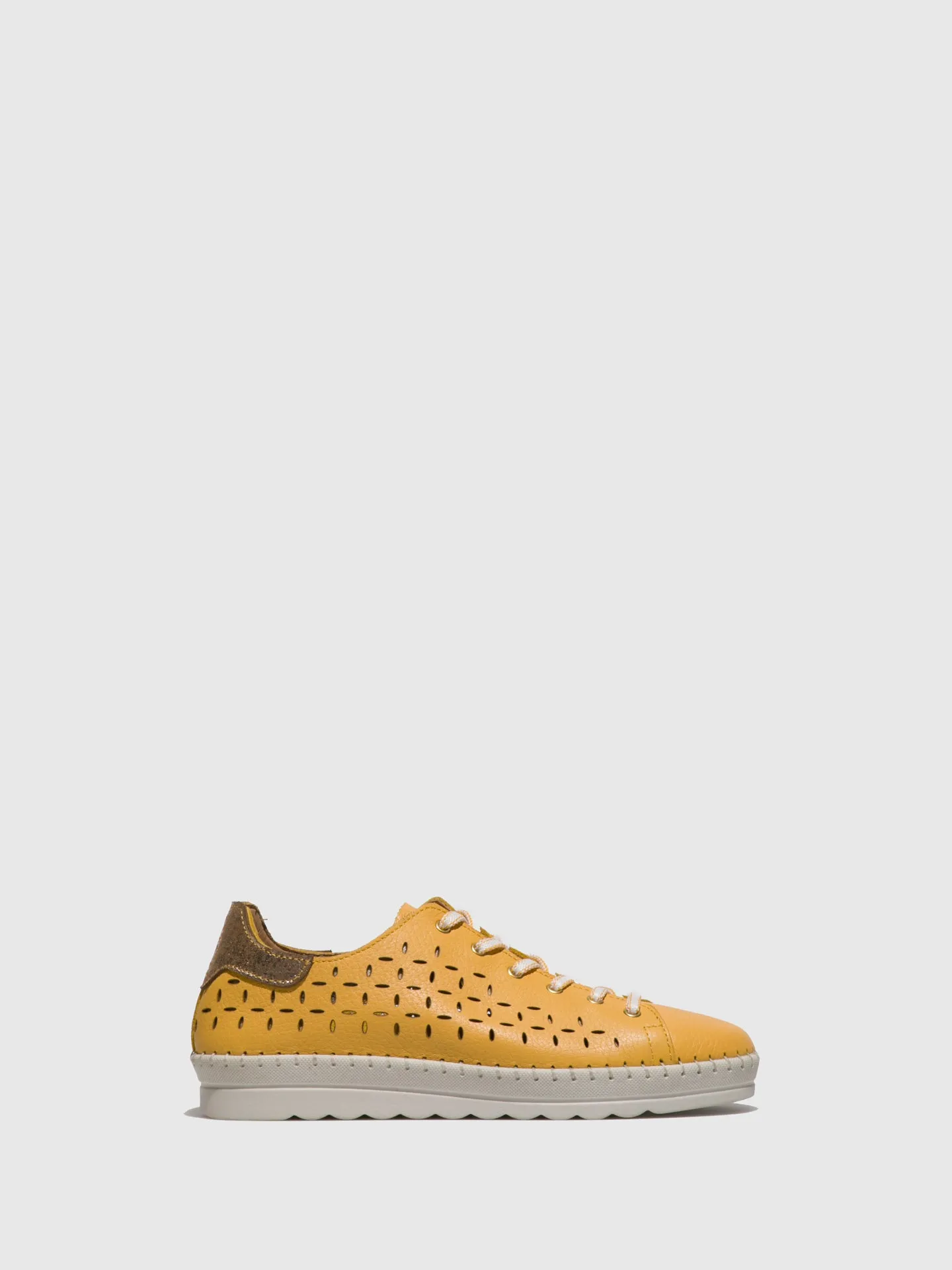 Yellow Lace-up Shoes