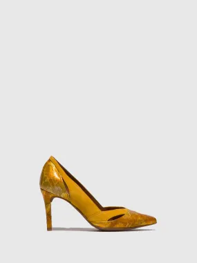 Yellow Stiletto Shoes