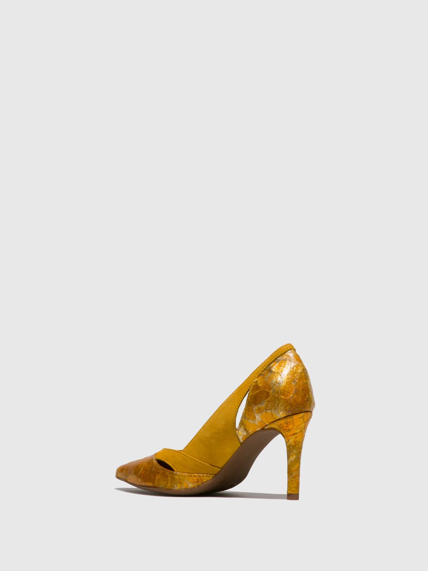 Yellow Stiletto Shoes