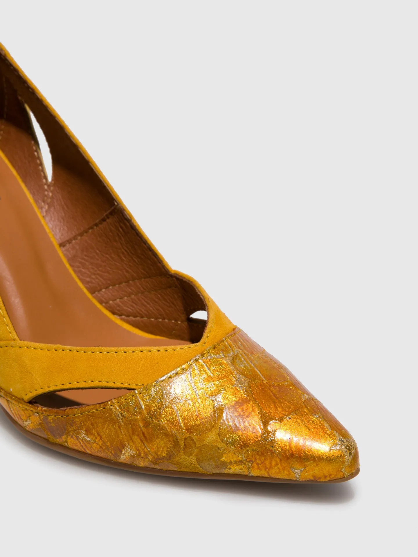 Yellow Stiletto Shoes