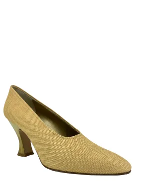 Yves Saint Laurent Vintage Straw Pumps Size 7.5 - Shop Now